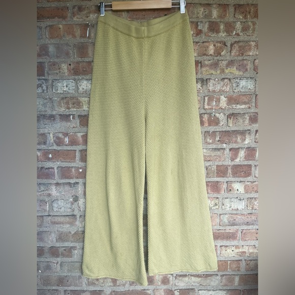 Free People Beach Hailee Waffle Stitch Wide Leg Pants🖤 - Picture 3 of 13